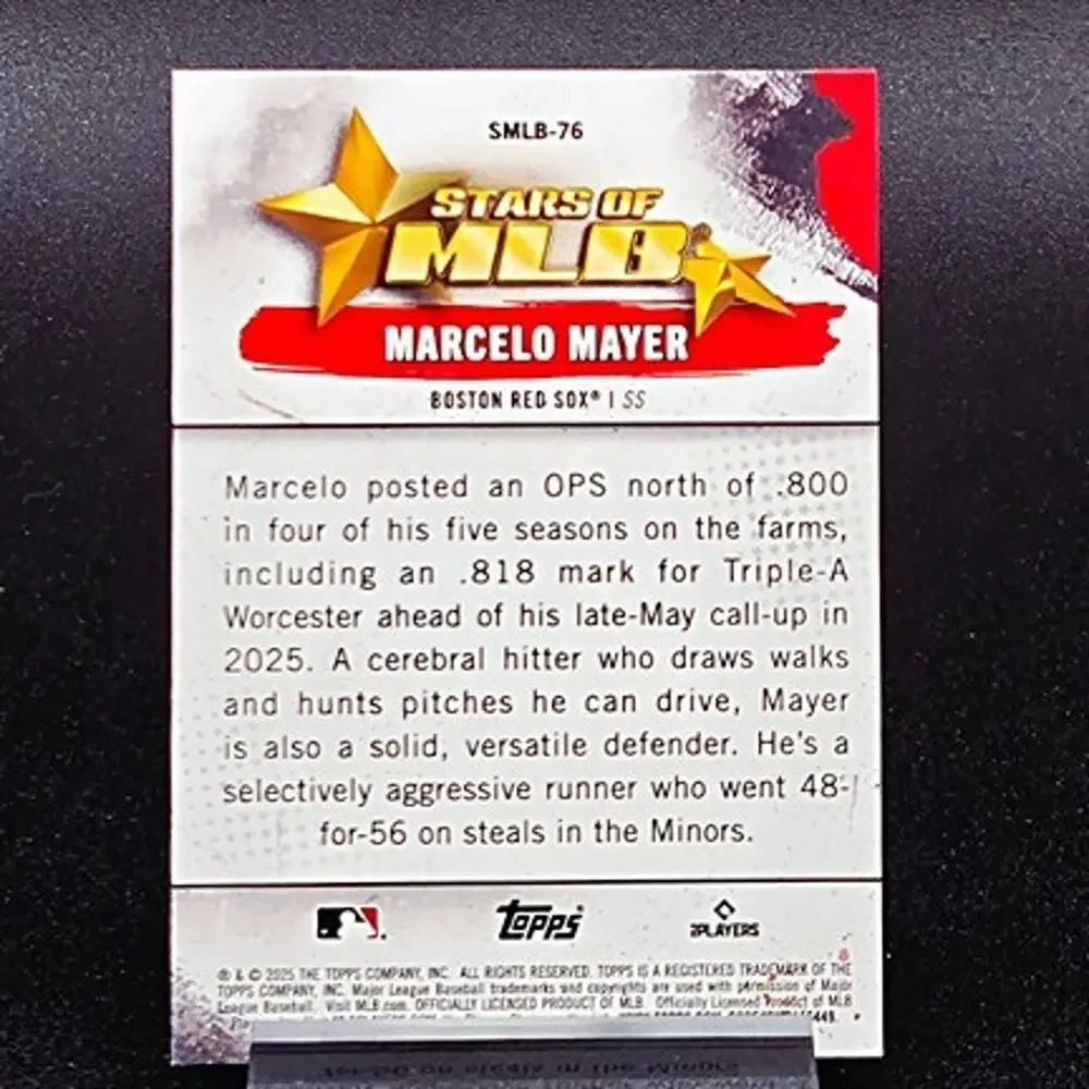 Marcelo Mayer Select Stars Rated Prospect RC Boston Red Sox Top Prospect